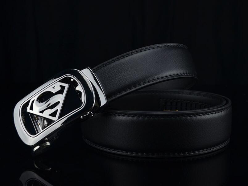 

Fashion-leather belt leather belt automatic button belt high-grade quality superman fashion trend, Belt with box
