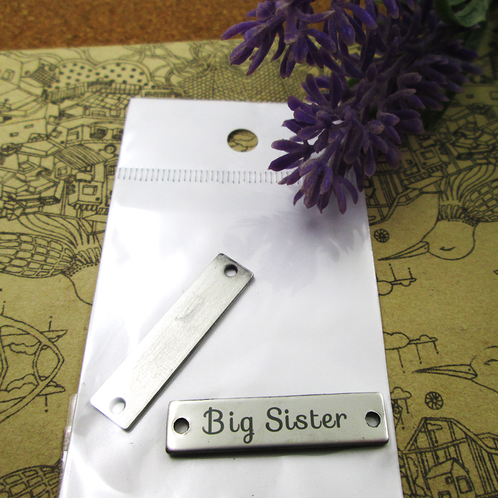 

40pcs--"Big Sister Connector"stainless steel charms more style for choosing DIY Charms pendants for necklace