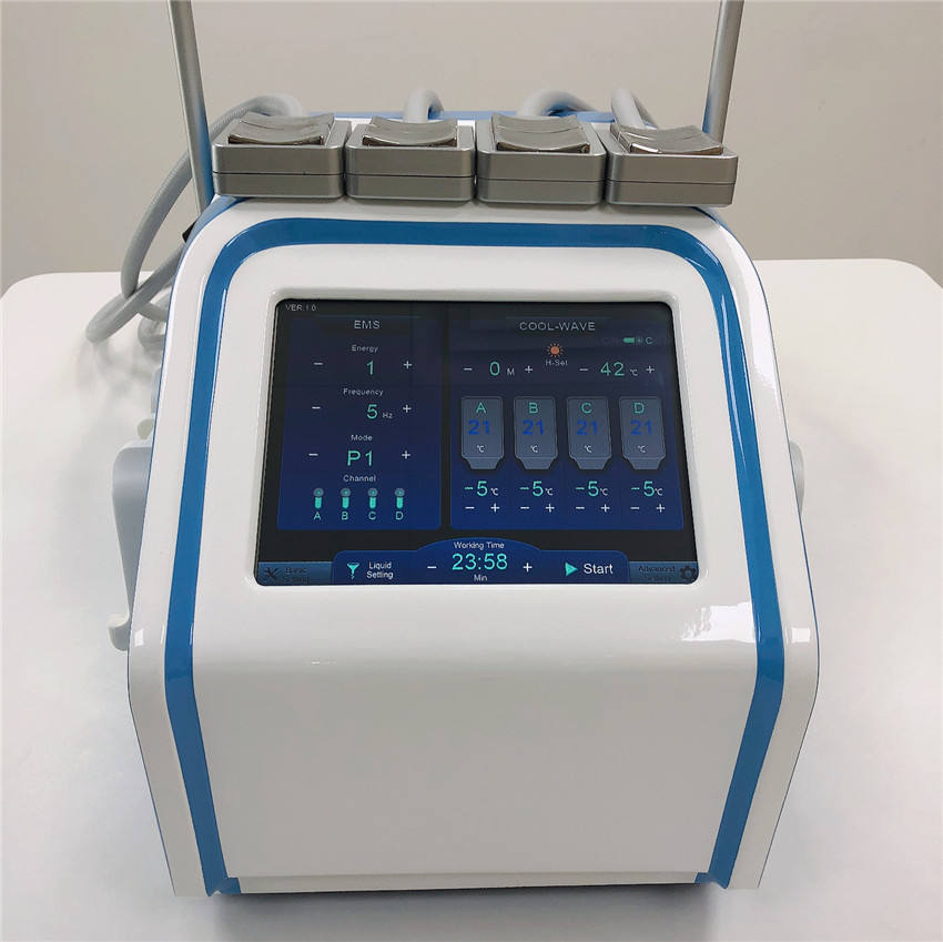 

Cryolipolysis Body Slimming Device With 4 PCS Pad Handles No Bruising Portable EMS lose weight beauty machine