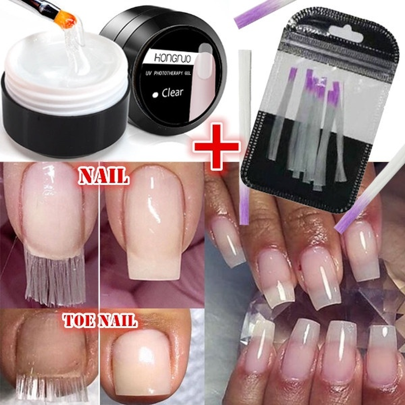 

Acrylic fiberglass nails art kit uv gel nail polish set builder nail extension kits