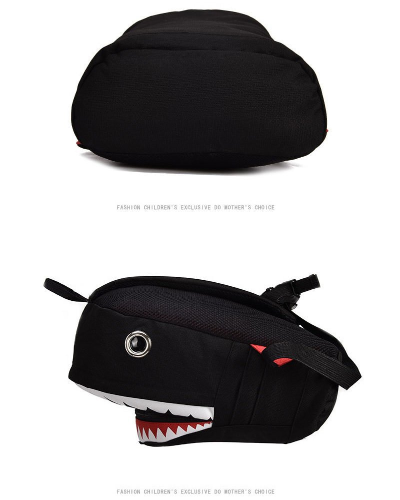 Bolso Escolar 3D Estilo Tiburon para Niños Mochila de Bebe Material de Lona  Bags