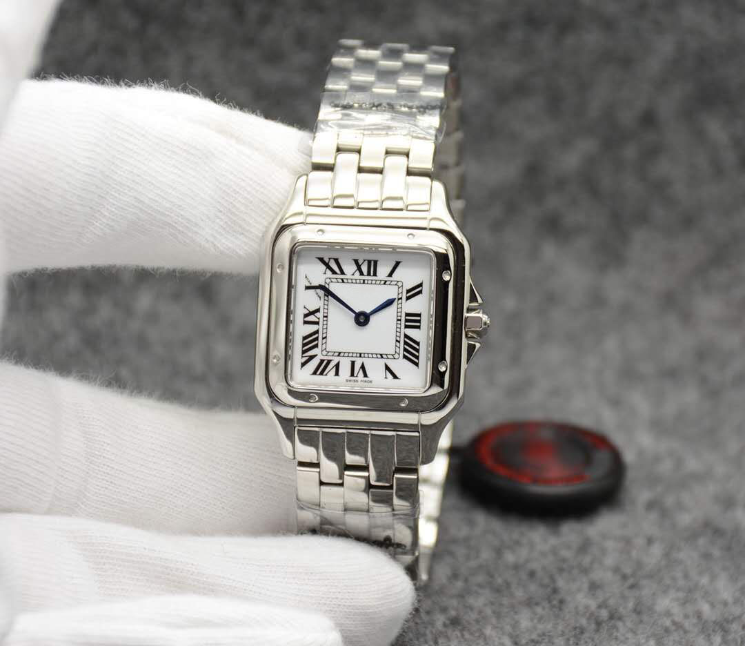 

Factory Silver Rose Gold Women Watch 27mm Imported quartz movement Santo Sapphire Diamond Urban Fashion High Quauilty Watches, Customize