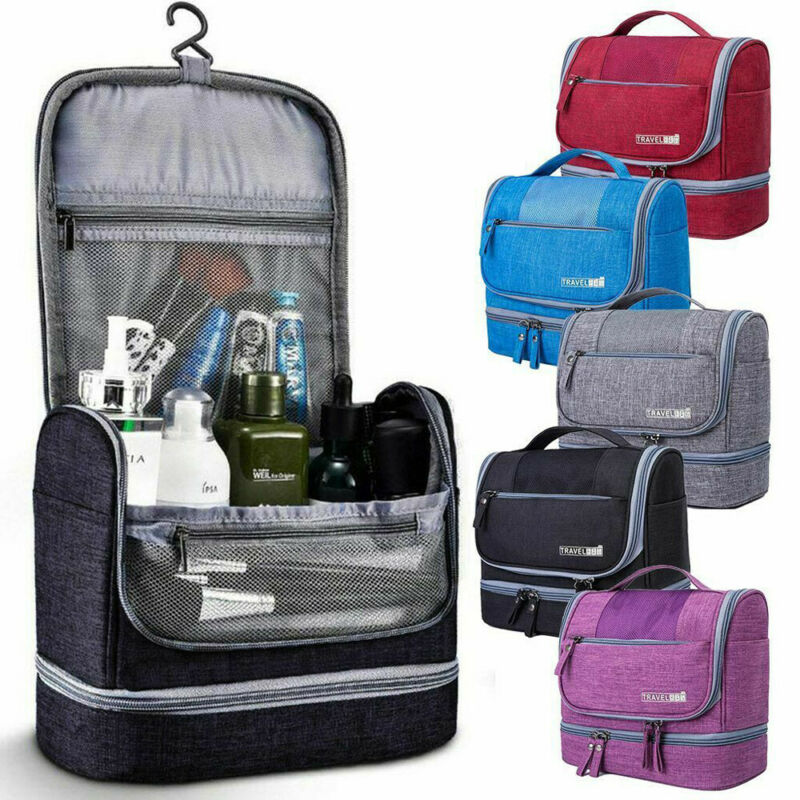 

Large Waterproof Versatile Travel Cosmetic Bag Hanging Toiletry Kit Organizer Travel Makeup Digital Wash Portable Storage Bag