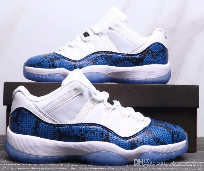 High Quality 11 Low Blue Snakeskin Bred Closing Ceremony Navy Gum Basketball Shoes Men 11s UNC Cherry Varsity Red Emerald Sneakers With Box