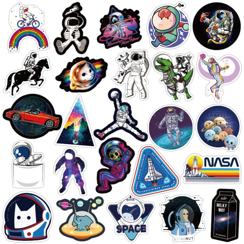 

Astronaut Space Exploration Stickers Trolley Case Skateboard Notebook Stickers