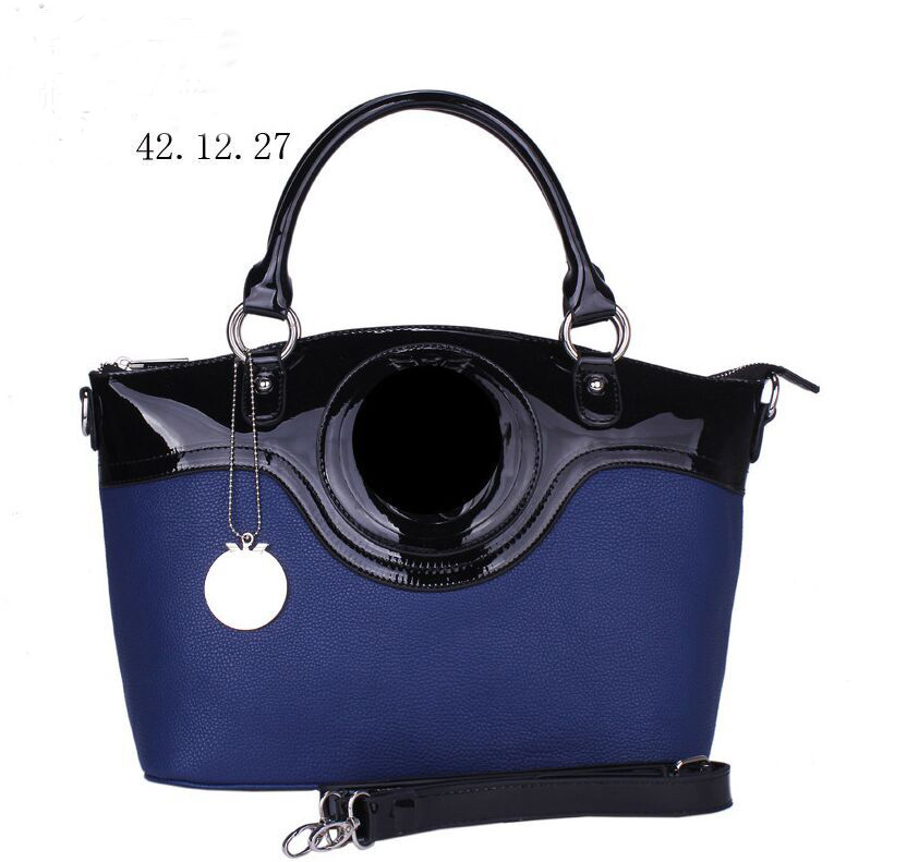 

new Patent leather fashion women handbag ladies designer composite bag lady clutch bag shoulder tote female purse high qulity wholesale, Red