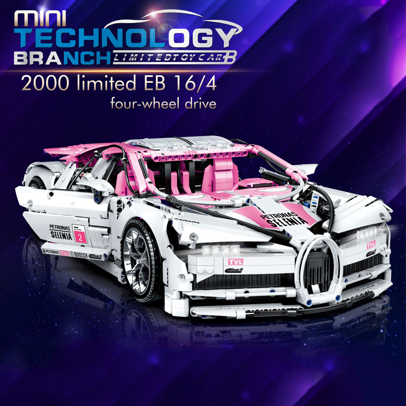 

Bugatis Pink Super Sport Racing Car Model Building Blocks Technic Car Series Bricks 20086 3388 Sets Kids Education BirthdayToys Christmas Toy Gifts