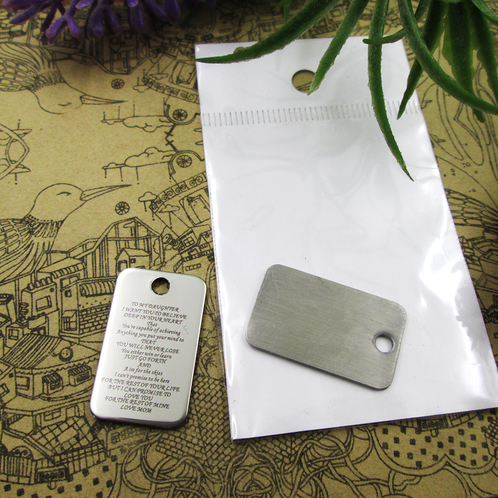 

40pcs--"to my daughter i want you to believe"stainless steel charms more style for choosing DIY Charms pendants for necklace