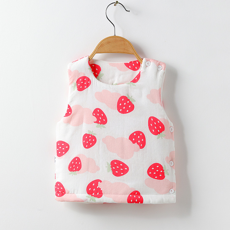 

Newborn Infant Baby Winter Rose Waistcoat Toddler Boy Vest Girl Kids Cartoon Gilet Match Cardigan Capa