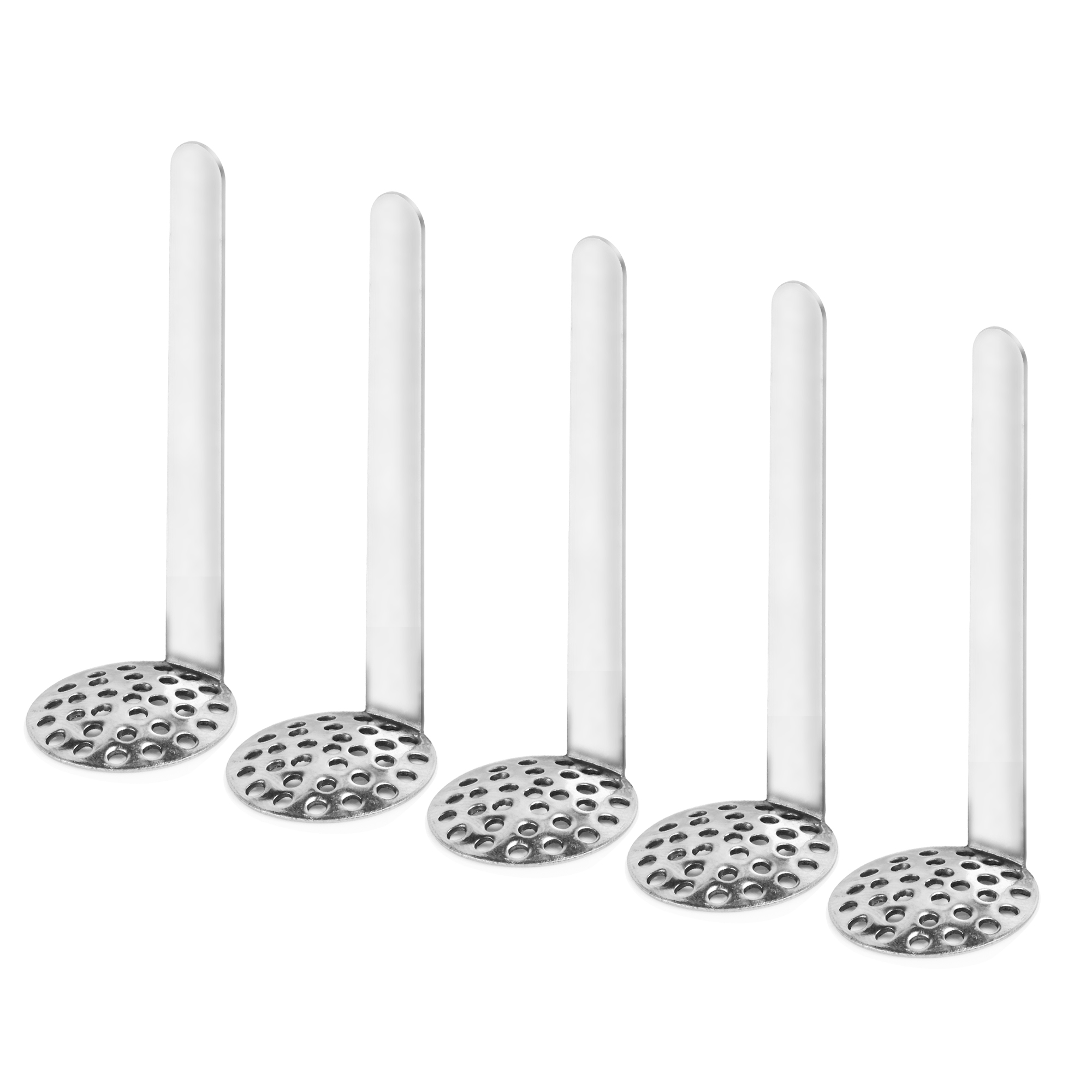 

REANICE Glass Bowl Pipe Screen with Sliver Color 12 mm Stainless Steel Screens 5PCS Dry Herb Tobacco Glass Bowl Holder for Smoking