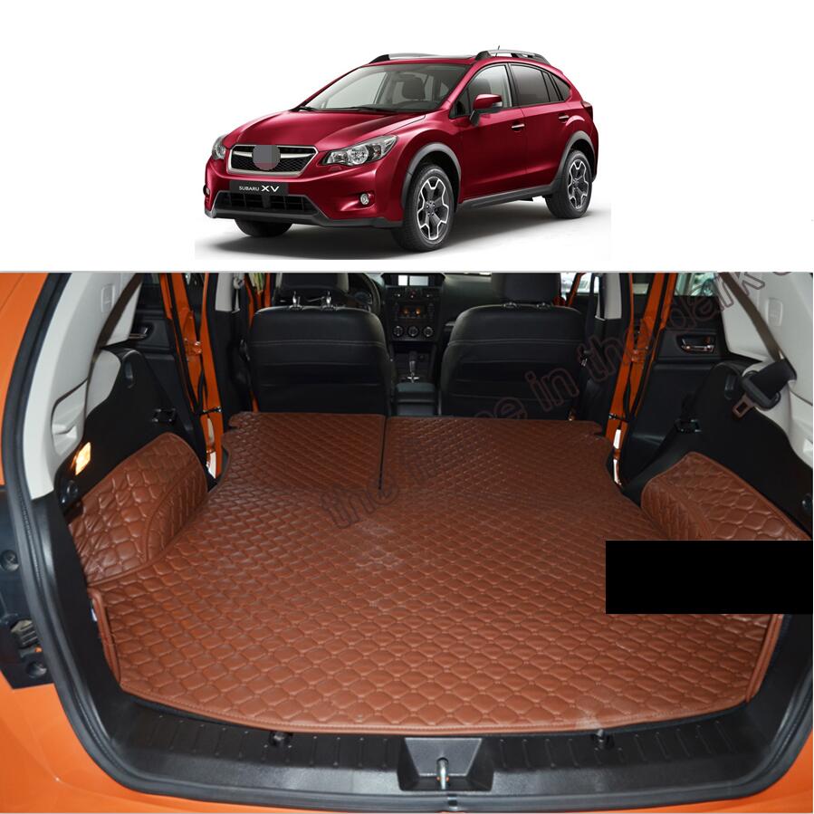 

for Leather Car Trunk Mat Cargo Liner for Xv 2011 2012 2013 2014 2015 2016 4th Generation Rug Carpet Accessories