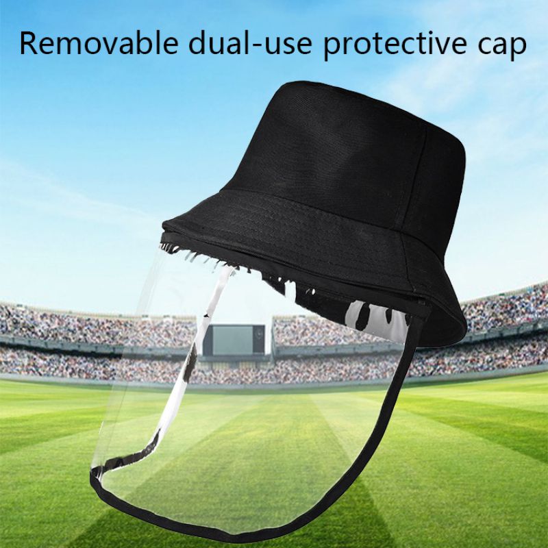 

Men Women Bucket Cap Anti-foaming Outdoor Baseball Protective Detachable Cap