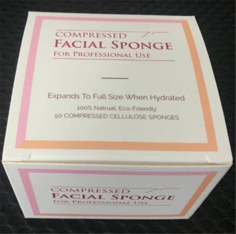 

New Hot sale Compressed Natural Cellulose Facial Sponges (50 Count) 65mm*10mm Compressed sponge for professional use 50pcs/set