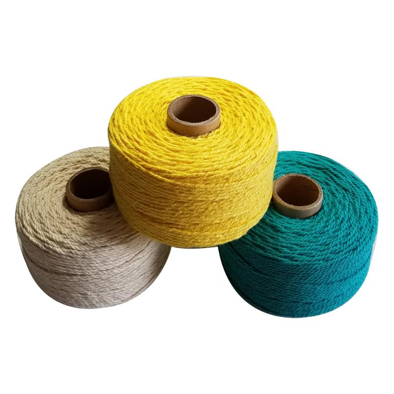 

100% Cotton rope 100m/roll twine macrame cords for party wedding decoration accessory DIY, Yellow