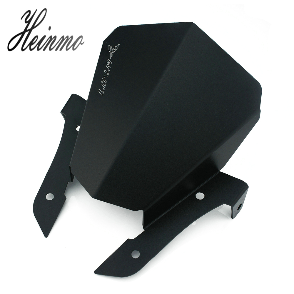 Heinmo Parabrezza del parabrezza della motocicletta della motocicletta di alluminio di CNC per Yamaha MT-07 FZ-07 FZ-7 2013 2014 2015