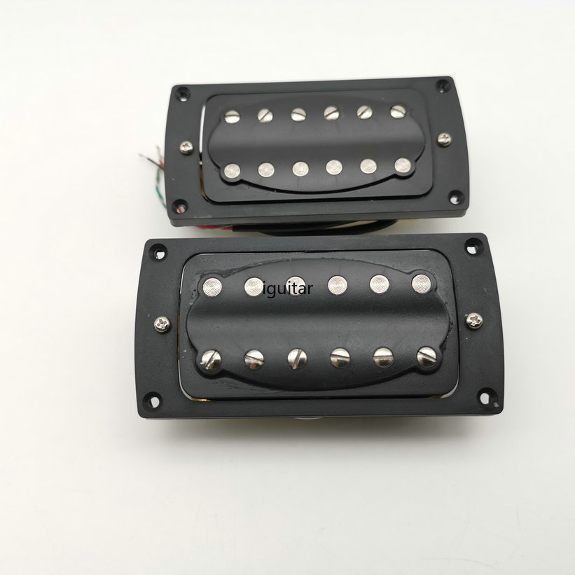 Black Guitar Pickups Humbucker Neck And Bridge Electric Guitar Pickups 4C-image-531350331