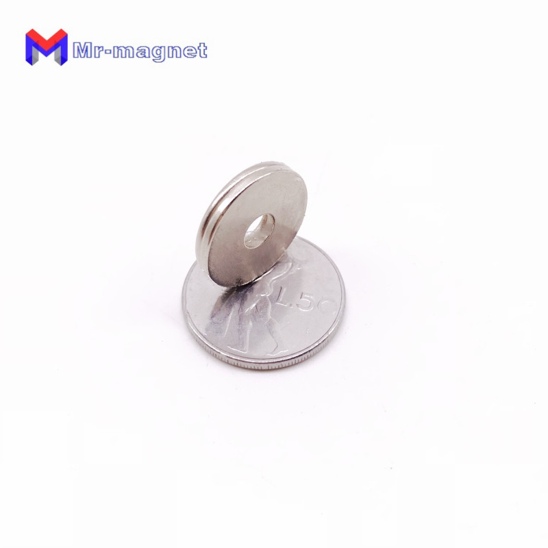 imanes sale fridge magnets 25x33 mm n35 super strong round neodymium ring rare earth permanet magnet 2533mm 25x3 hole 3mm-image-437483382