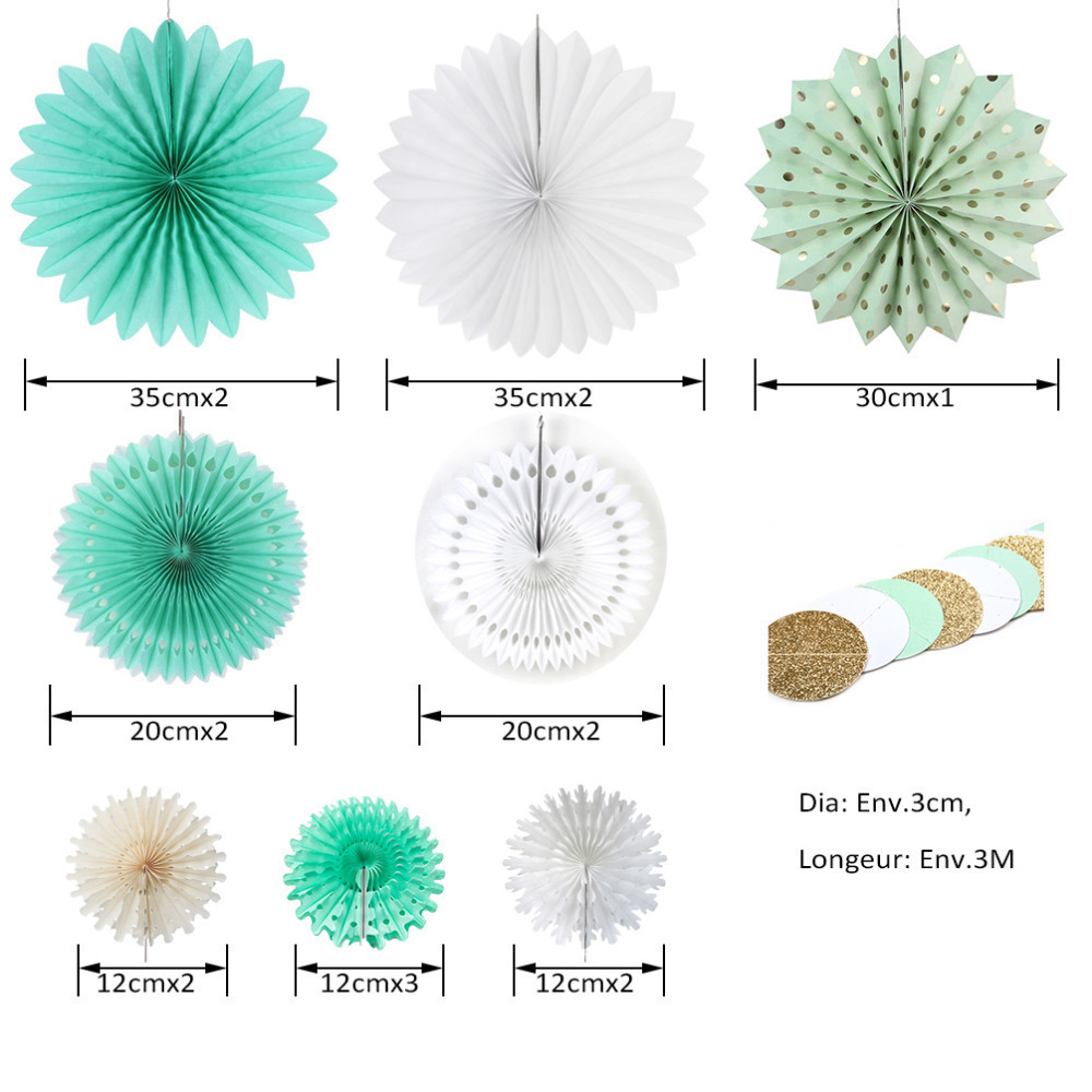 2019 Mint Green Baby Shower Decorations Gender Reveal Boy Birthday