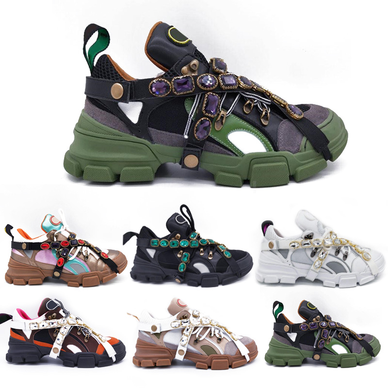 

Newest Flashtrek Sneaker Removable Crystals Casual Luxury Mens Women Trainer Sneakers size 35-45, #4