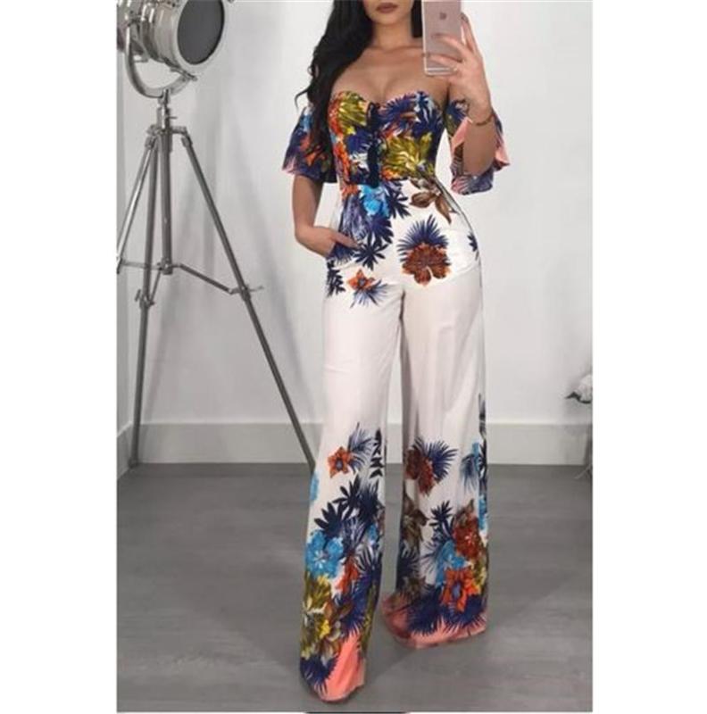 

Women Ladies Clubwear Summer Boho Printed Jumpsuits for Women, A3