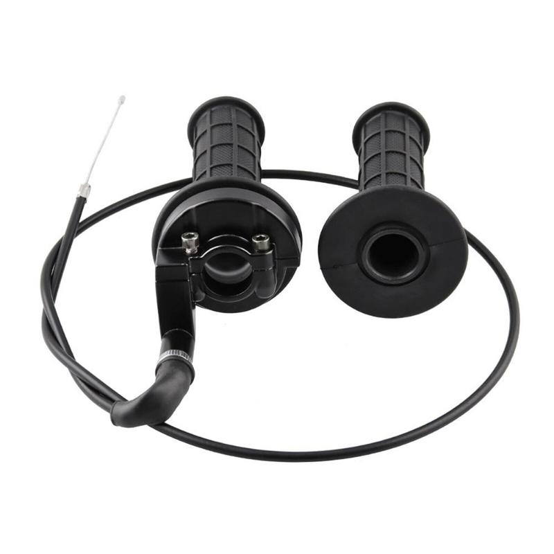

Motorcycle Throttle Handle 7/8 Universal Handle Grips Twist Throttle Cable Set for 50/150/250cc Dirt Bike ATV Quad Bike