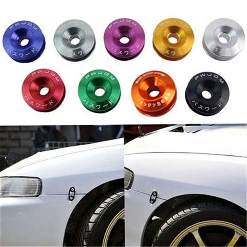 

4packs Car Front And Rear Bumper Hatch Fixing Buckle Nuts And Bolts Auto Replacement Parts Reinforced Surrounding Pad