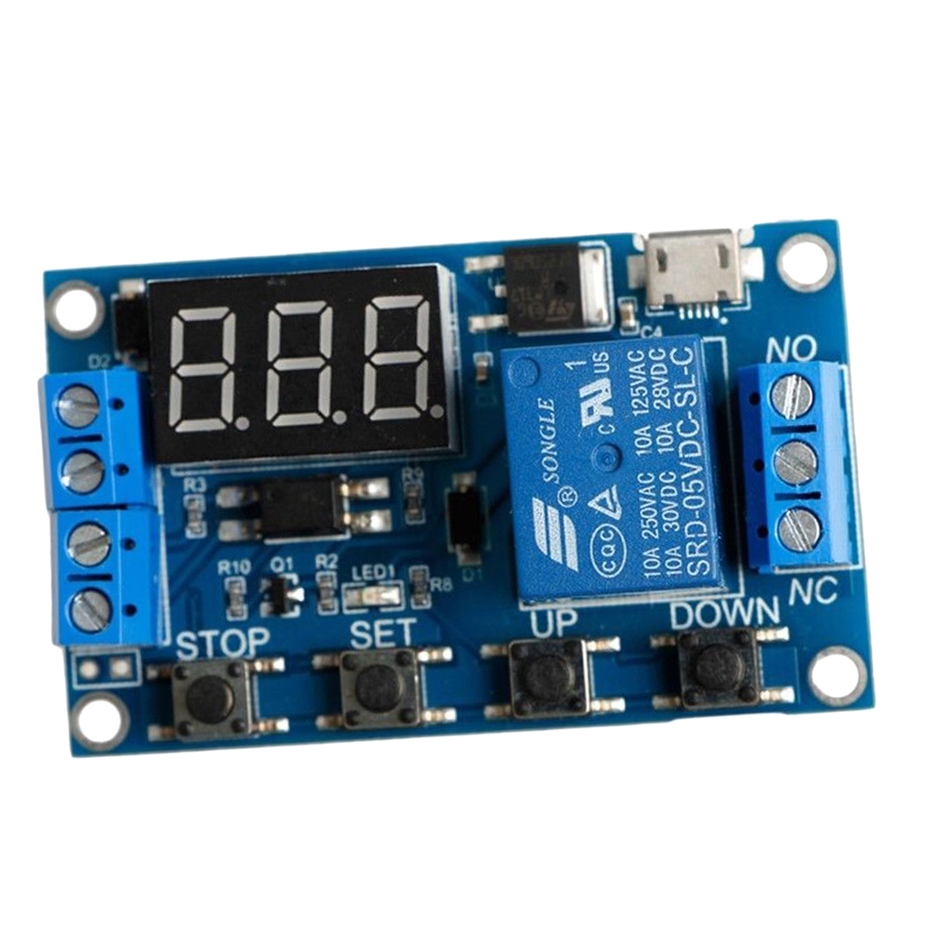 DC 12V Verzögerung Timer Steuerschalter Relaismodul mit LED Digitalanzeige