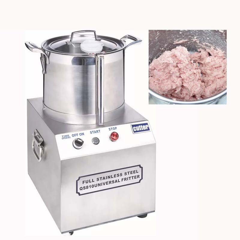 

Full stainless steel QS810 universal fritter high speed meatball beater 10L restaurant hotel food crusher garlic ginger paste making machine