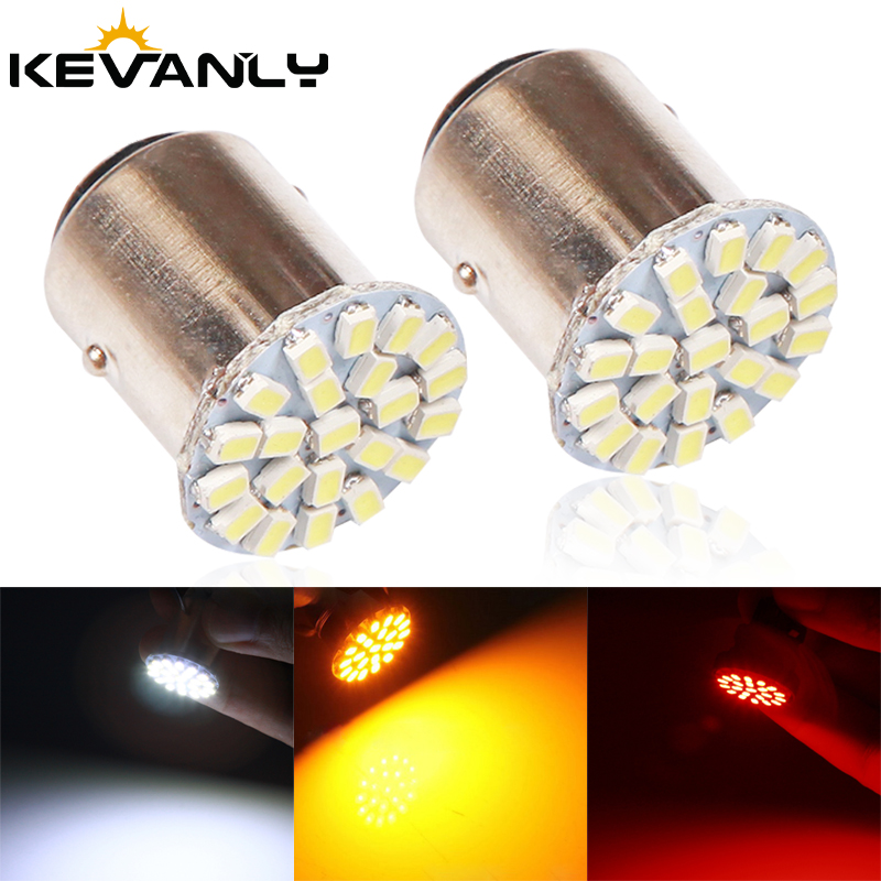 

10PCS 1157 BAY15D 1156 BA15S P21W T20 7440 7443 W21W W21/5W 3020 22Smd Bulbs For car LED Turn Signal Lights Brake Parking lamp, As pic