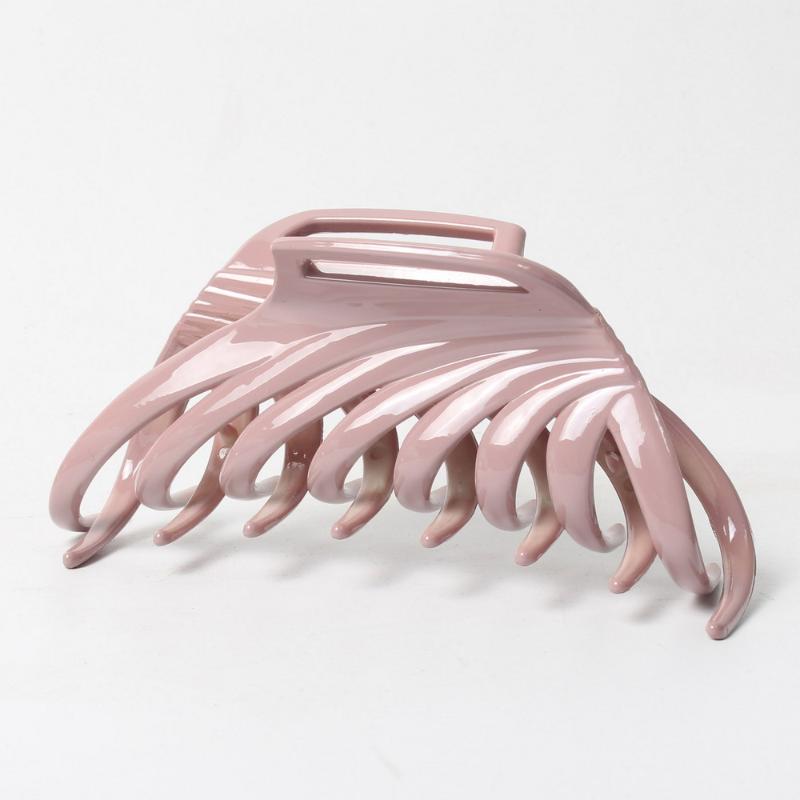 

Colorful Hollow Girls Hairpins Hair Claw Crab Simple Bath Makeup Plastic Large Hair Clips for Women Accessories