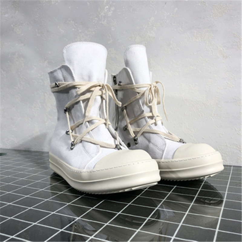 

Mens Summer Boots Big Size High Top White Sneakers Canvas Men Vulcanize Shoes 9#22/20d50