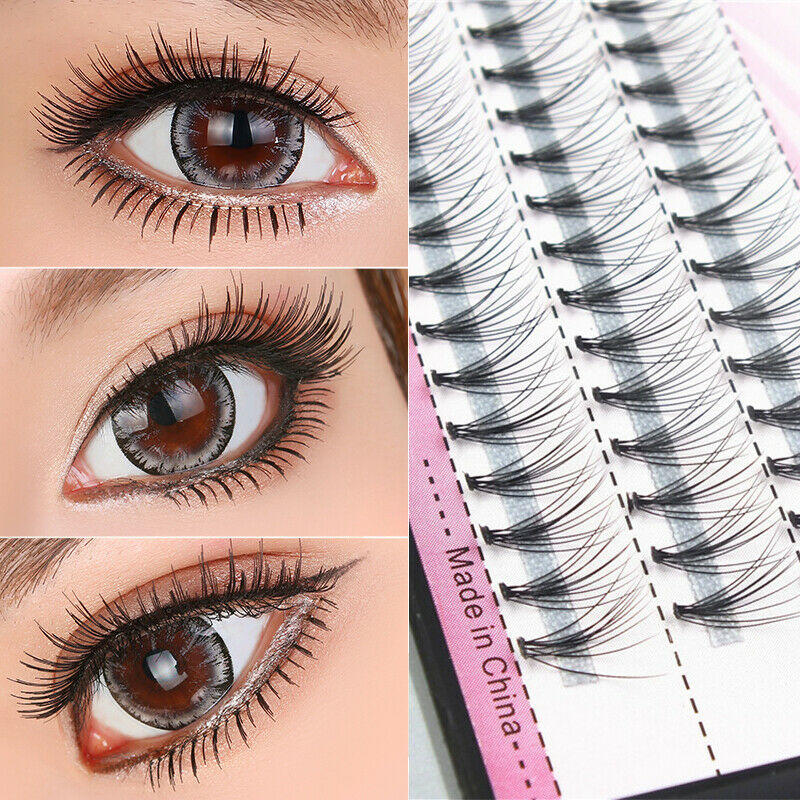 

Womens Beauty Cosmetics Handmade Natural Individual Eyelash Long False Eyelashes