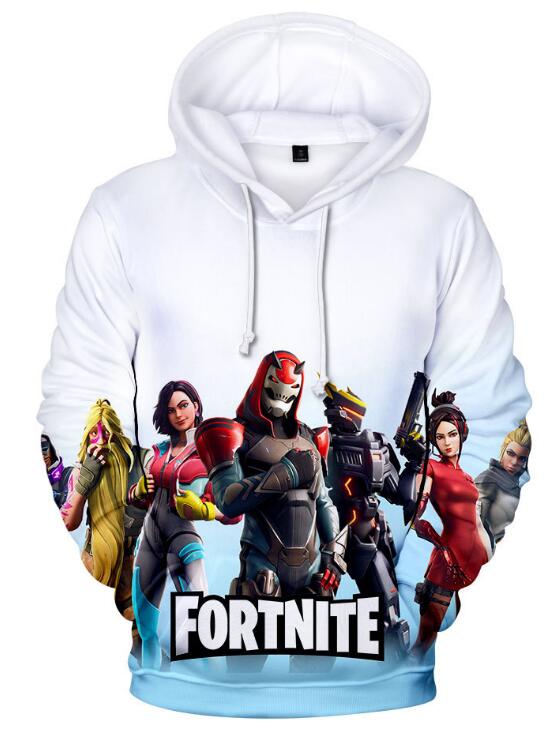 

2020 NEW FORTNITE teen-age Fashion printing Sweaters, Black