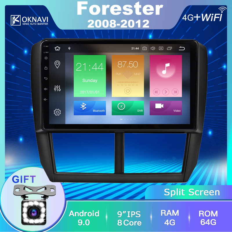

OKNAVI For Forester Car Radio Android 9.0 Eight Core For Forester Impreza 2008-2013 DVD Multimedia Player Stereo car dvd