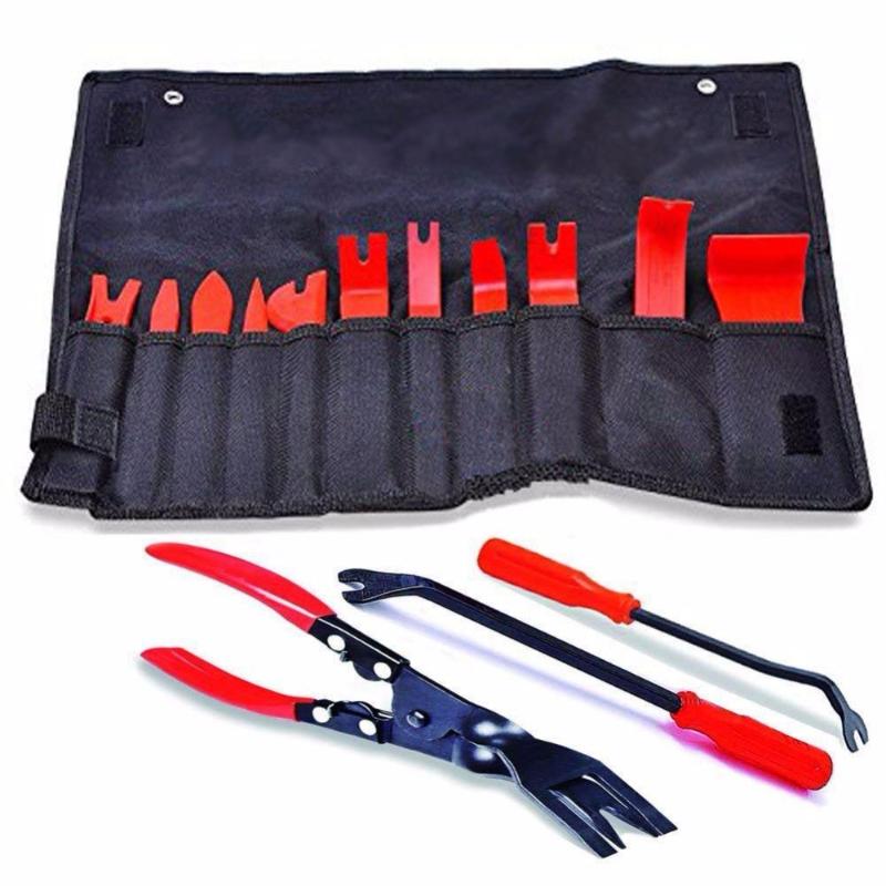 

Car Trim Removal Tools Kit Auto Audio Dash Door Window Clip Upholstery Fastener Remover Nylon Dash Door Panel Stereo Tool Set