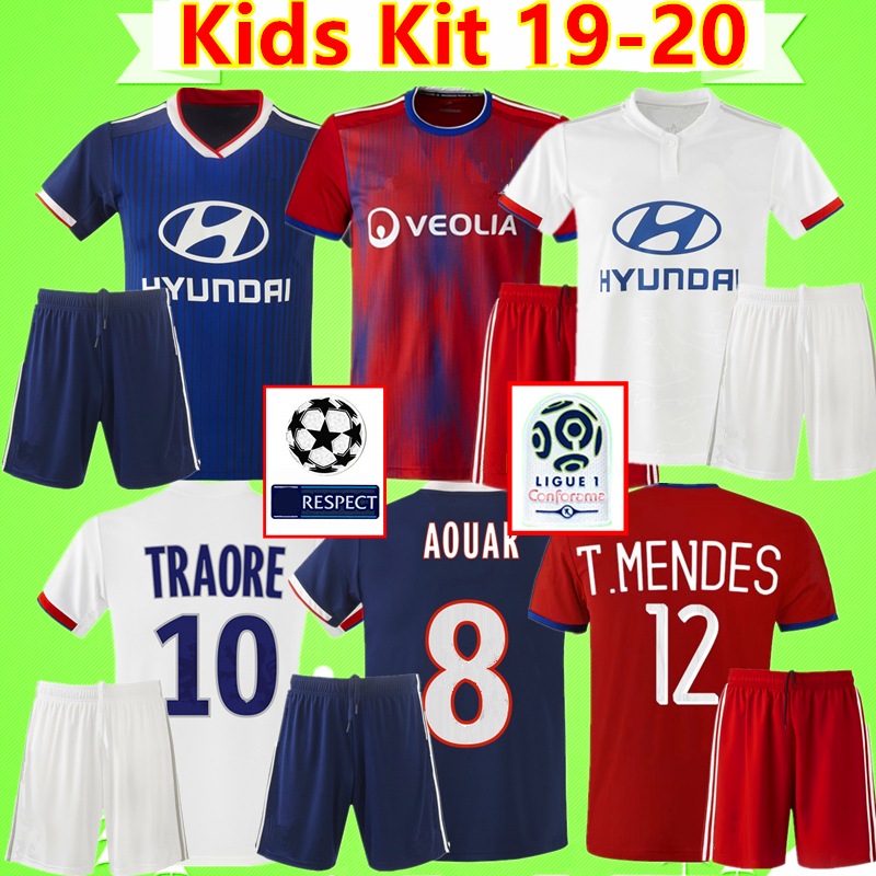 maglietta di lyon per bambini