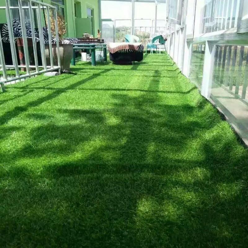 

Green Artificial Grass Floor Mat Synthetic Landscape Lawn Garden Carpet Simulation Lawn Artificial Turf Carpet Plastic Fake Turf, As pic