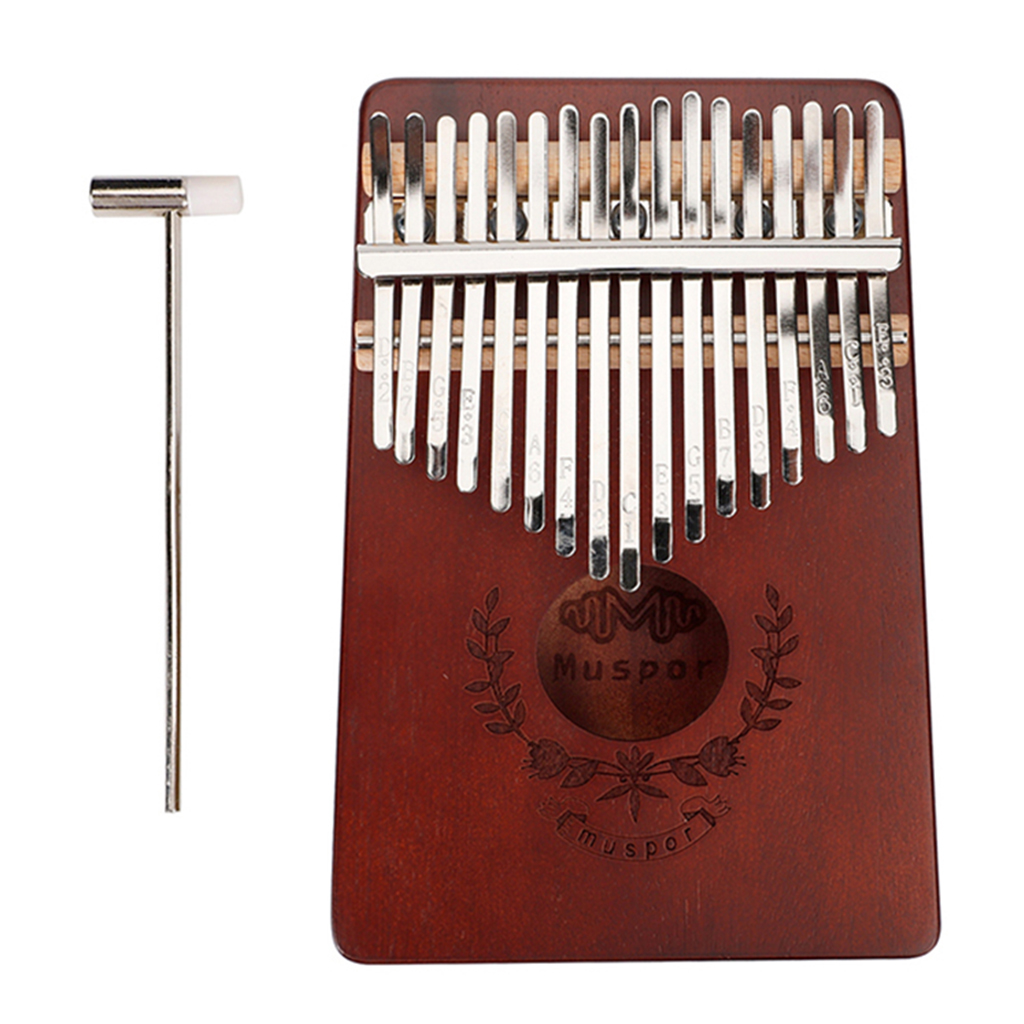 

17 Key Kalimba Thumb Piano Finger Mbira Solid Musical Instrument