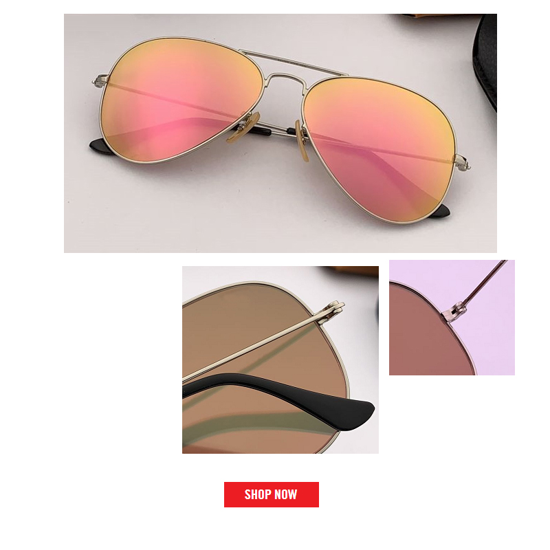

2019 top quality Aviation Sunglasses Women Brand Designer Pilot Sunglass mirror Female Men Sun Glasses reflective gfas rd3025