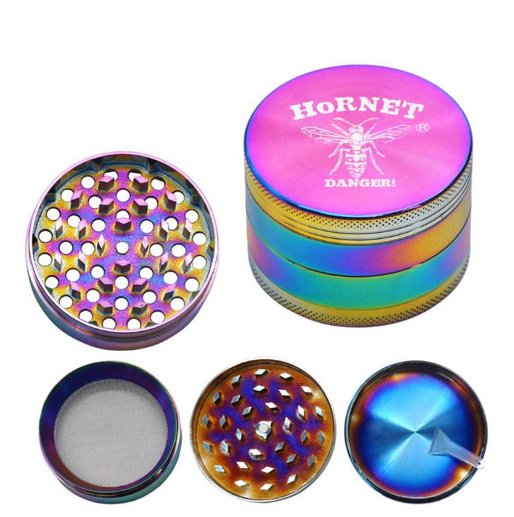 

Four-layer Zinc Alloy 63mm Brilliant Smoke Grinder Metal Grinder