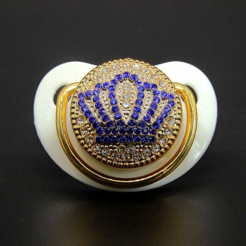

Baby Pacifier Wholesale Bling Bling Pacifier with Rhinestones Baby Orthodontic Dummy Crystal Nipple