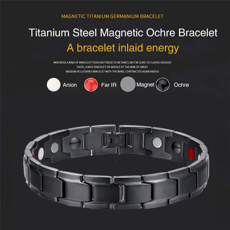 

Therapeutic Energy Healing Bracelet Stainless Steel Magnetic Therapy Bracelet