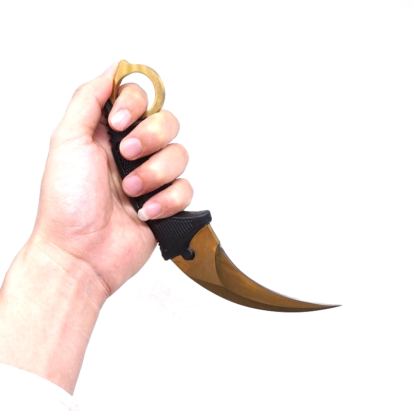 

Cs go Karambit Knife Fixed Blade Hunting Knife Outdoor Camping Pocket Survival Tactical Counter Strike csgo Claw Knives EDC Tool
