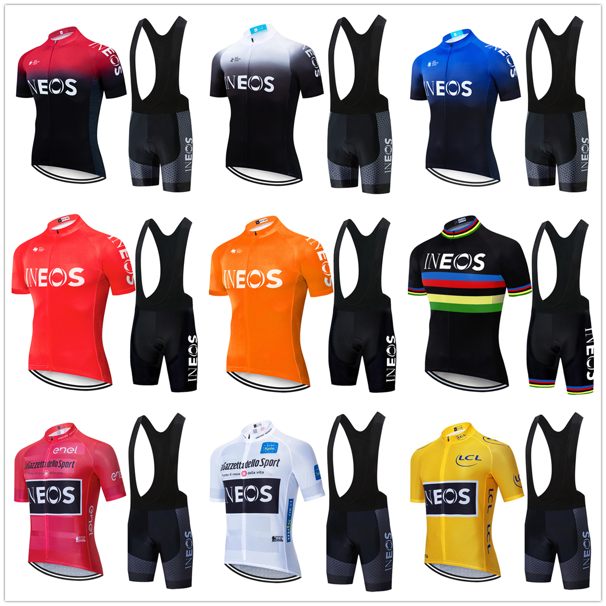 

Cycling Jersey set 2020 Pro TEAM Men/women Summer breathable CYCLING clothing MTB bike jersey 9D gel pad bib shorts kit Ropa Ciclismo, Black;red