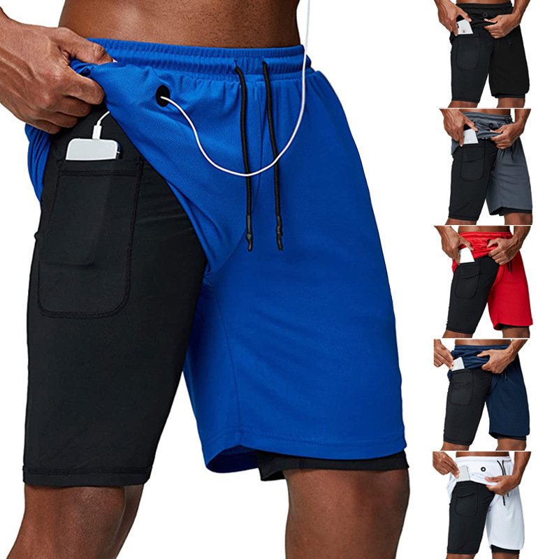 

Men's Bodybuilding Workout Shorts Summer Quick-drying Casual Fitness Jogging Sports Shorts Sport Gym Short Pants With Pocket