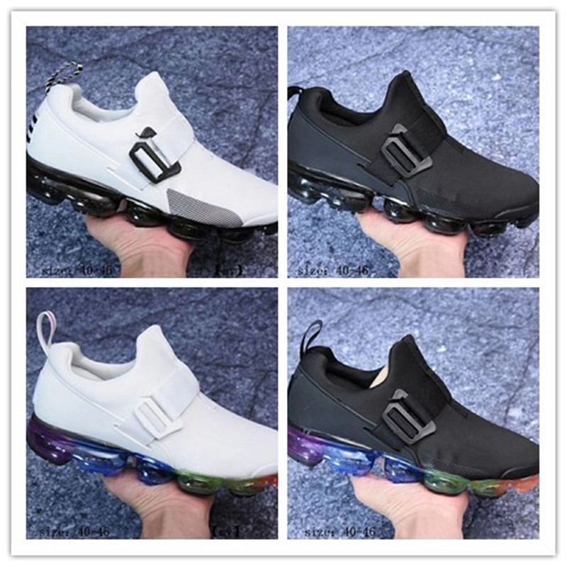 

2020 Chaussures Moc 2 Laceless 2.0 Running Shoes Triple Black Designer Men Sneakers Fly 1.0 White knit cushion Trainers Zapatos