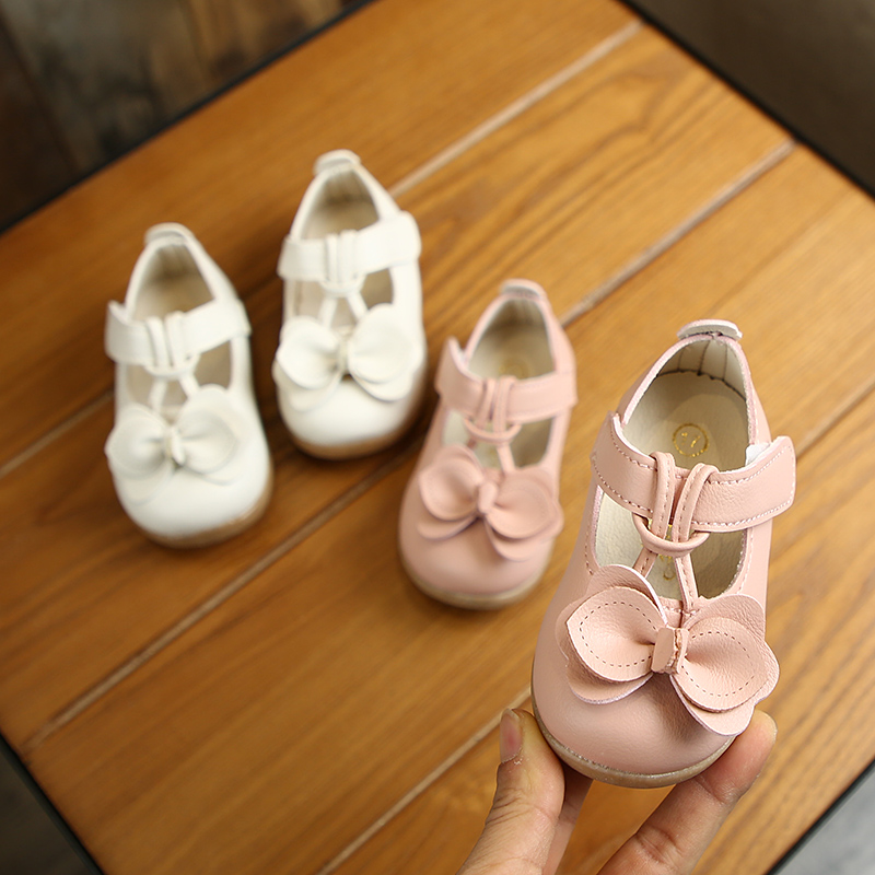 

2020 Baby Girls Summer Sandals Soft Bottom Non-slip Bow-knot Kids Children Anti-collision Beach Sandals Infant Toddler Shoes, Pink
