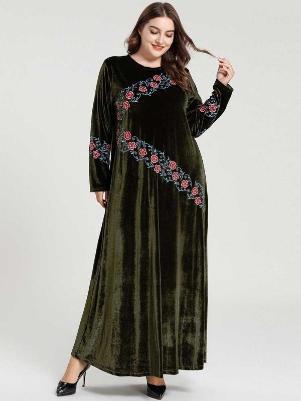 

Modest Fashion Hijab Ramadan Muslim Evening Dress Vestido For Ramadan