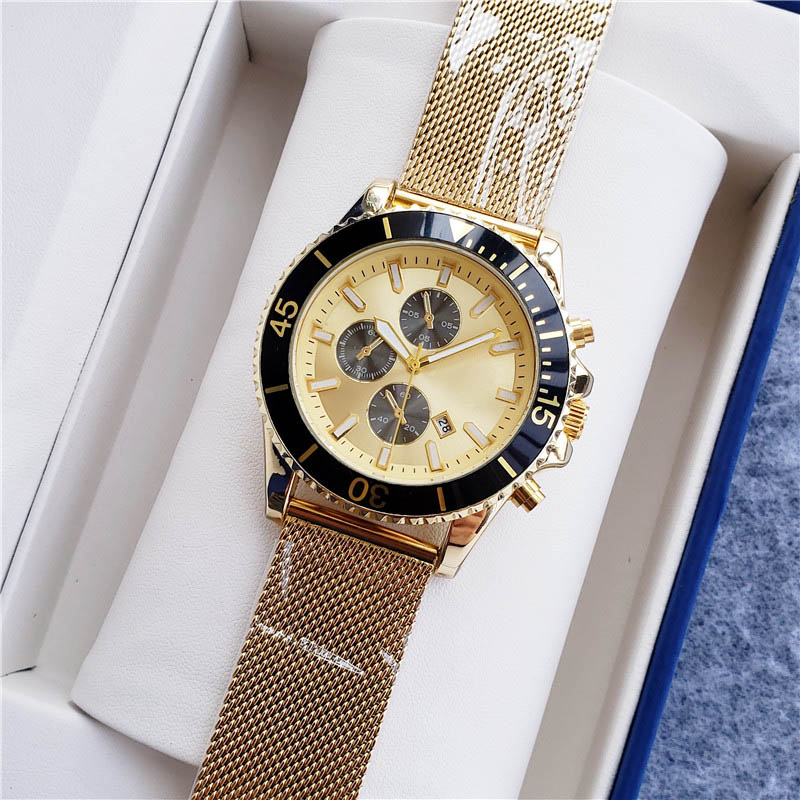 

Fashion style Mens watch high quality sport watches for men quartz movement stainless steel mesh band watch boss waterproof sport watch