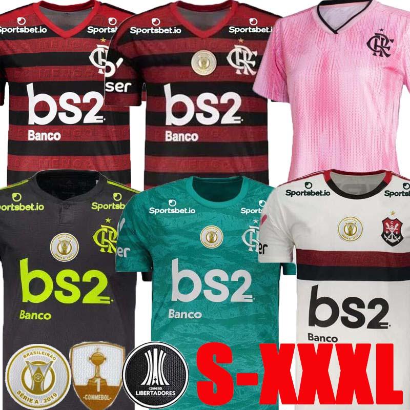 

flamengo jersey GUERRERO 2019 2020 Flemish DIEGO VINICIUS JR Soccer Jerseys Flamengo GABRIEL B club team Football uniform shirt jersey, White